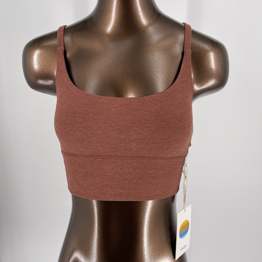 NWT Vuori Women's Aspire Elevation Bra Cedar Heather Color Small VW1026